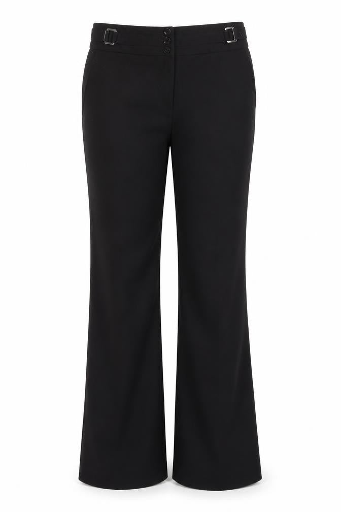 Womens UK Size 12 Wallis Regular Fit  Black Trousers