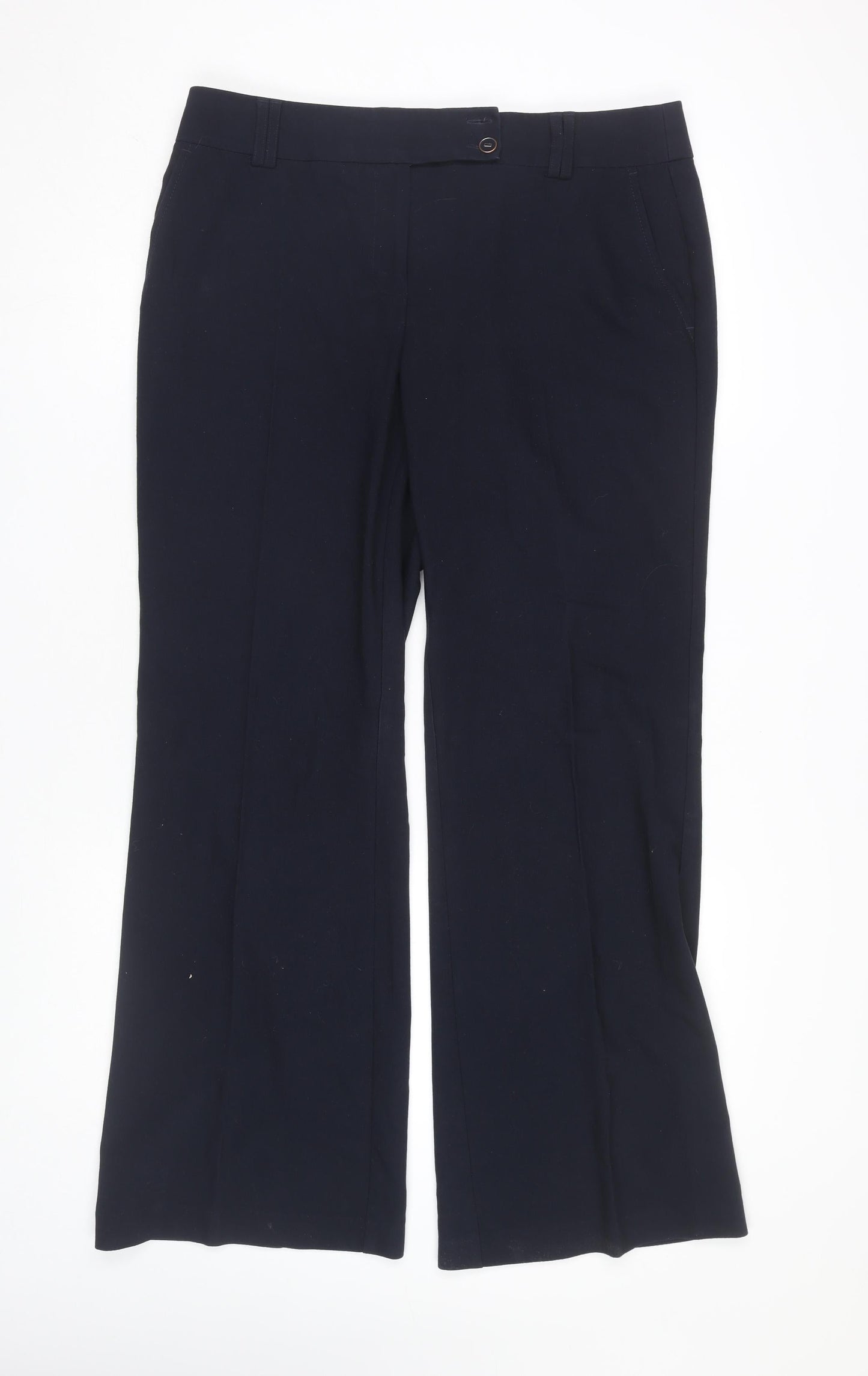 Womens UK Size 14 Marks and Spencer Regular Fit Dress Pants Black Trousers