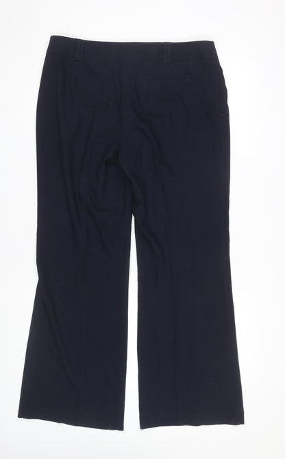 Womens UK Size 14 Marks and Spencer Regular Fit Dress Pants Black Trousers