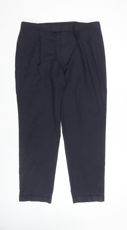 Marks and Spencer Men's Black Trousers, Size 38, Formal Wear