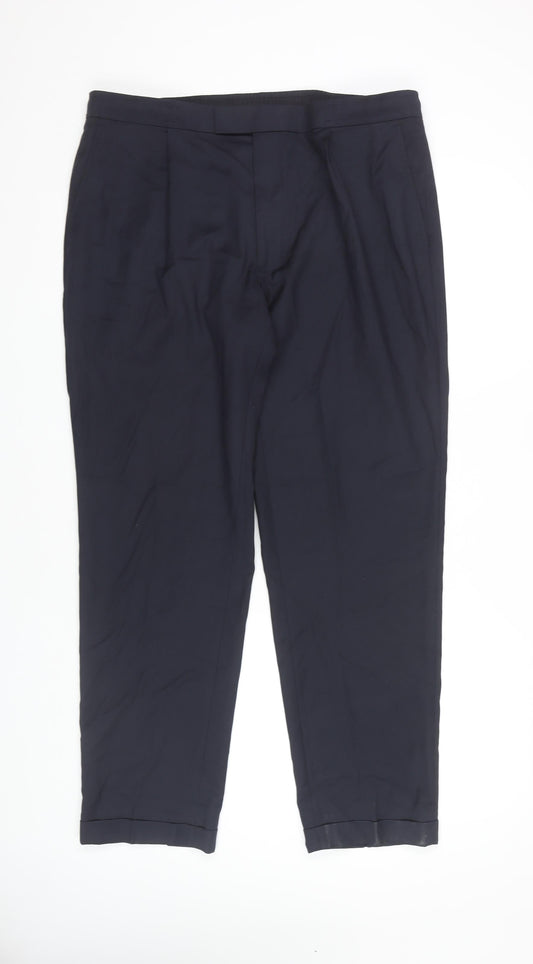 Marks and Spencer Men's Black Trousers, Size 38, Formal Wear