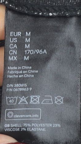 H&M Grey Women's Coatigan - M, Knit Herringbone Style