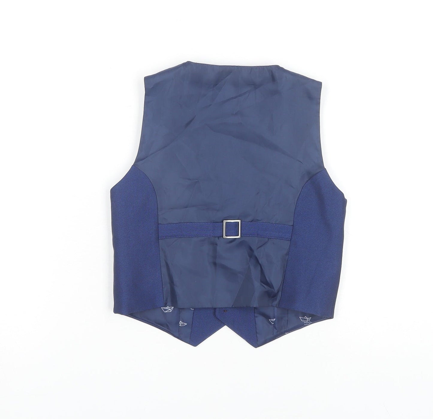 Marks and Spencer Boys Blue Suit Waistcoat 5-6 Years