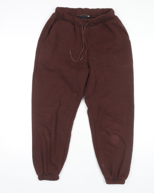 Womens UK Size 8 ASOS Regular Fit Jogger Brown Trousers