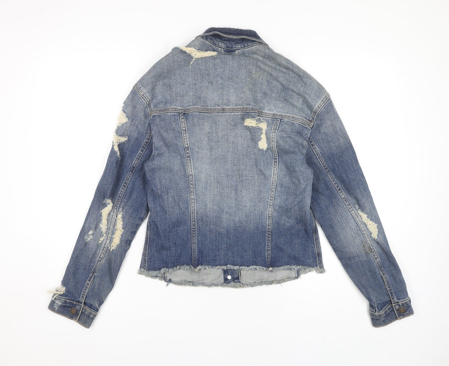 Womens UK Size XS Hollister Blue Denim Jacket