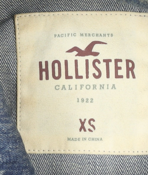 Womens UK Size XS Hollister Blue Denim Jacket