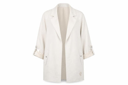 Pull&Bear Women's Beige Mid-Length Coat Size S
