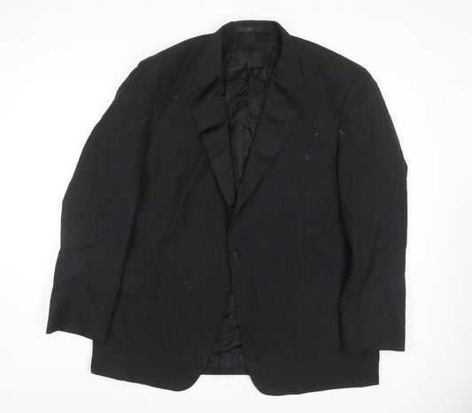 Mens UK Size 46 Horne Brothers Regular Black Suit Tuxedo
