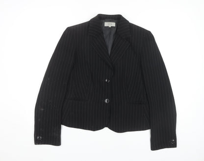 Marks and Spencer Women's Black Pinstripe Suit Jacket Size 12