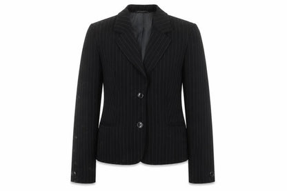 Marks and Spencer Women's Black Pinstripe Suit Jacket Size 12