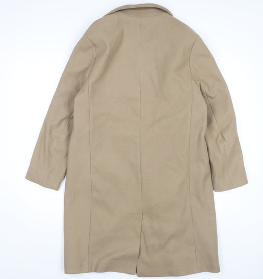 New Look Women's Beige Overcoat Size 12
