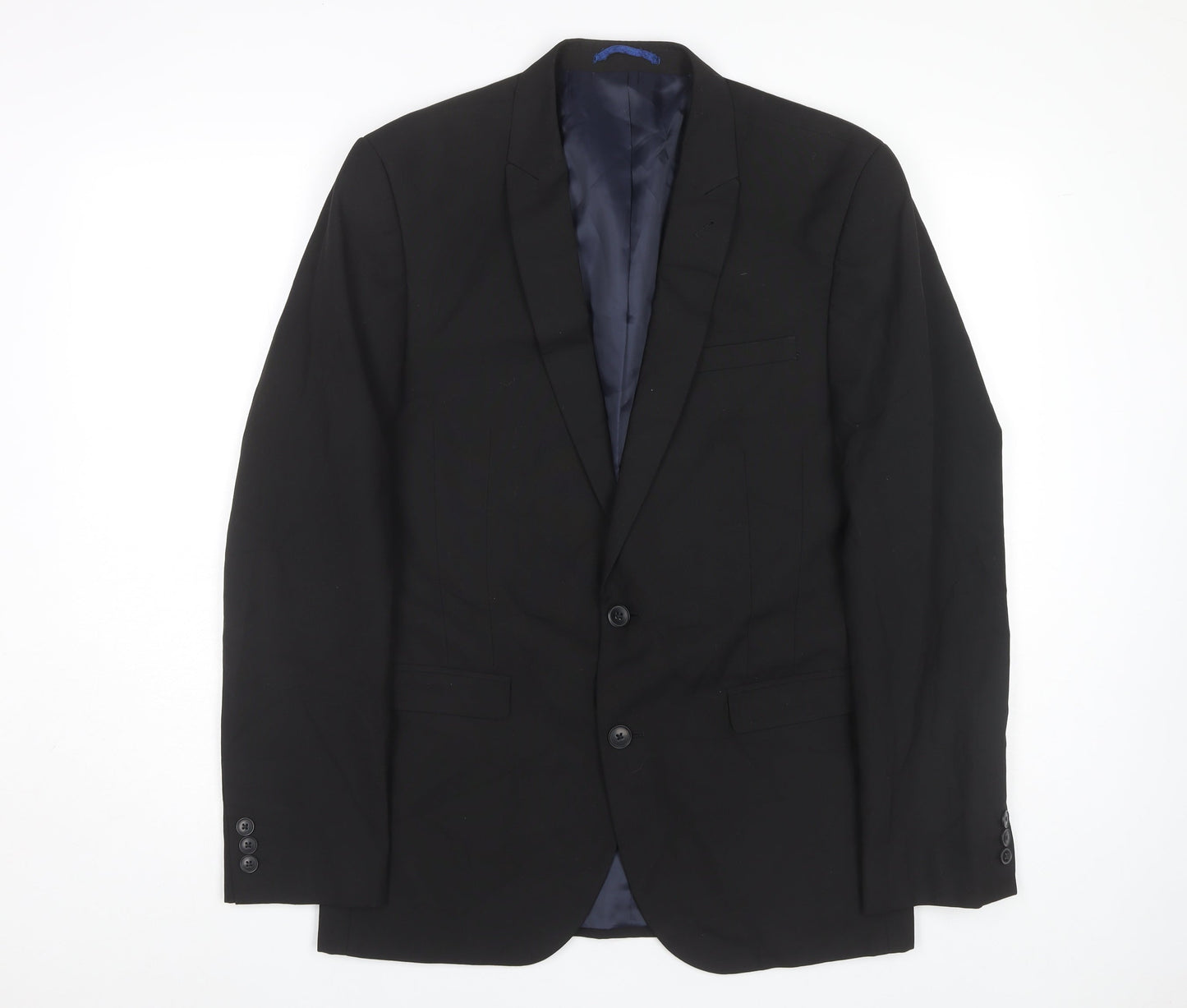Mens UK Size 40 NEXT Regular Black Suit Jacket