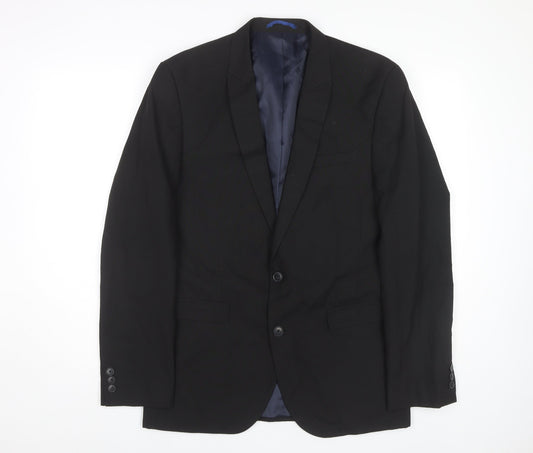 Mens UK Size 40 NEXT Regular Black Suit Jacket