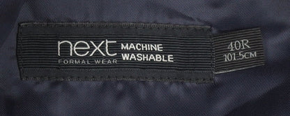 Mens UK Size 40 NEXT Regular Black Suit Jacket