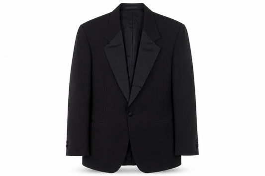 Premiere Collection Men's Black Tuxedo Blazer, Size 40, Formal Jacket