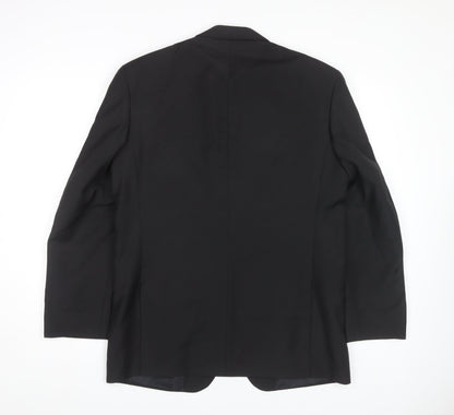 Premiere Collection Men's Black Tuxedo Blazer, Size 40, Formal Jacket