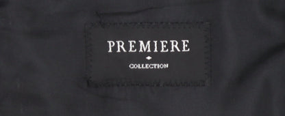 Premiere Collection Men's Black Tuxedo Blazer, Size 40, Formal Jacket