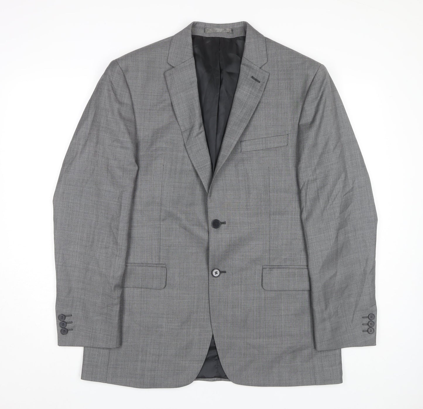 Mens UK Size 40 Karl Jackson Regular Grey Suit Jacket