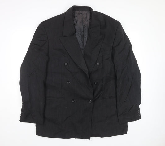 Mens UK Size 42 Burton Regular Black Suit Jacket