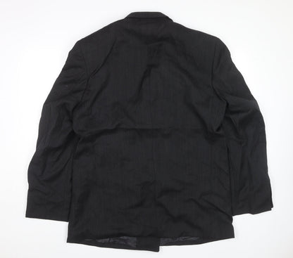 Mens UK Size 42 Burton Regular Black Suit Jacket