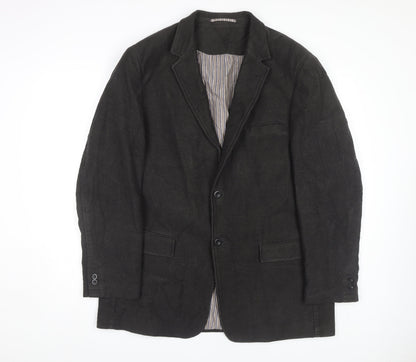 Mens UK Size 46 Daniel Grahame Regular Black Suit Jacket