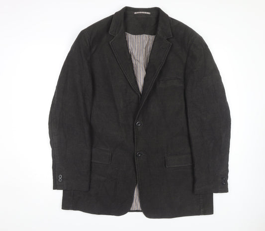 Mens UK Size 46 Daniel Grahame Regular Black Suit Jacket