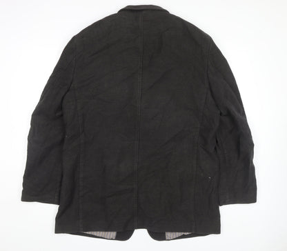 Mens UK Size 46 Daniel Grahame Regular Black Suit Jacket