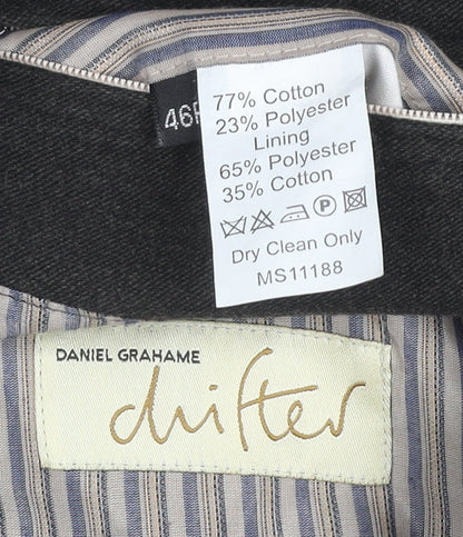 Mens UK Size 46 Daniel Grahame Regular Black Suit Jacket