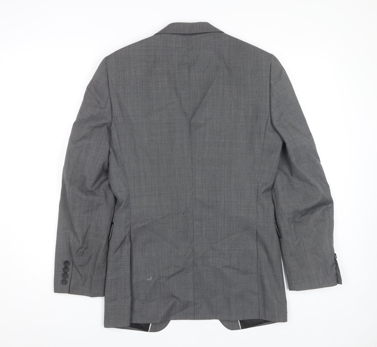 Mens UK Size 34 Topman Regular Grey Suit Jacket