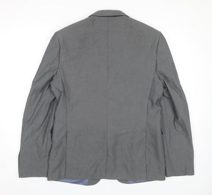 Mens UK Size 40 Burton Regular Grey Suit Jacket
