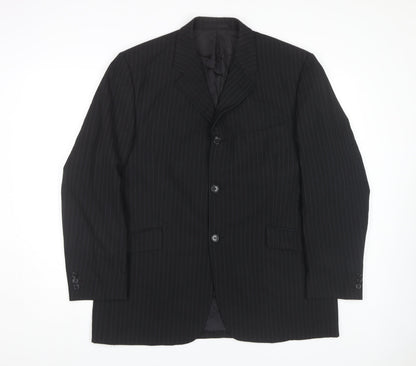 Mens UK Size 42 Burton Regular Black Suit Jacket