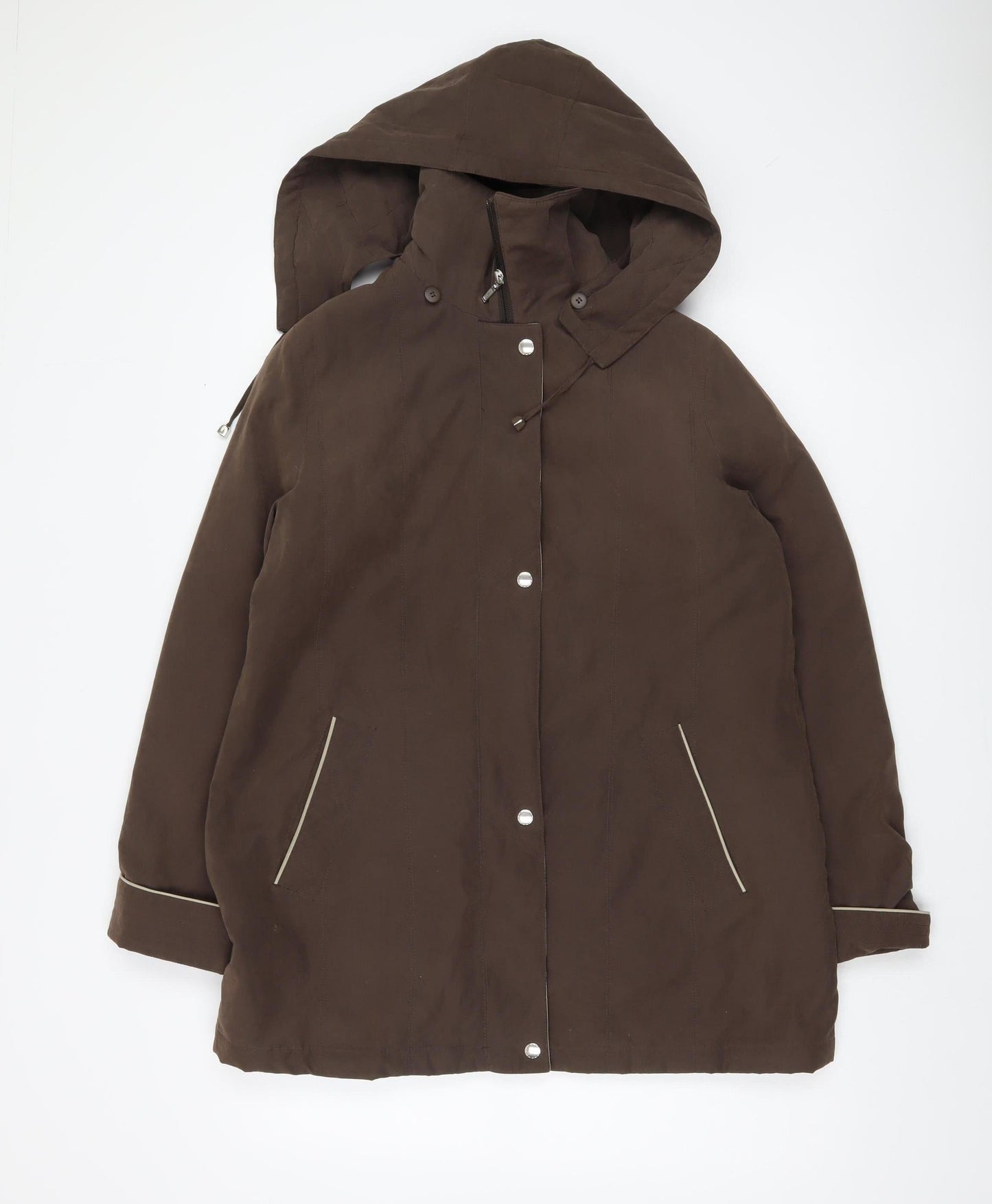 Womens UK Size S Bonmarché Brown Anorak Coat