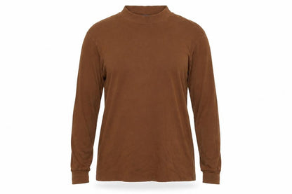 Unisex Adults UK Size L Lands' End Brown Basic T-Shirt