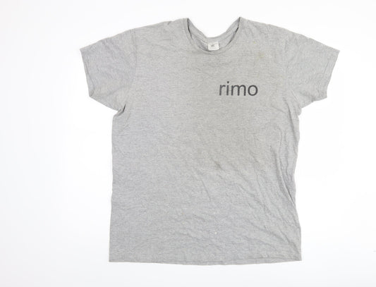 B&C Collection Men’s Grey XL Crew Neck T-Shirt