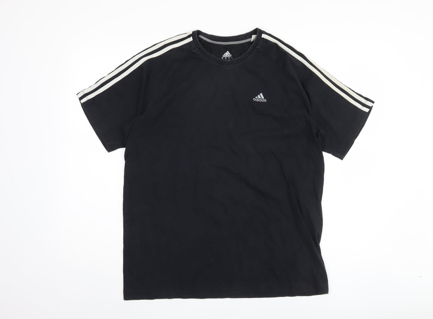 Adidas Men's Black Crew T-Shirt, Medium