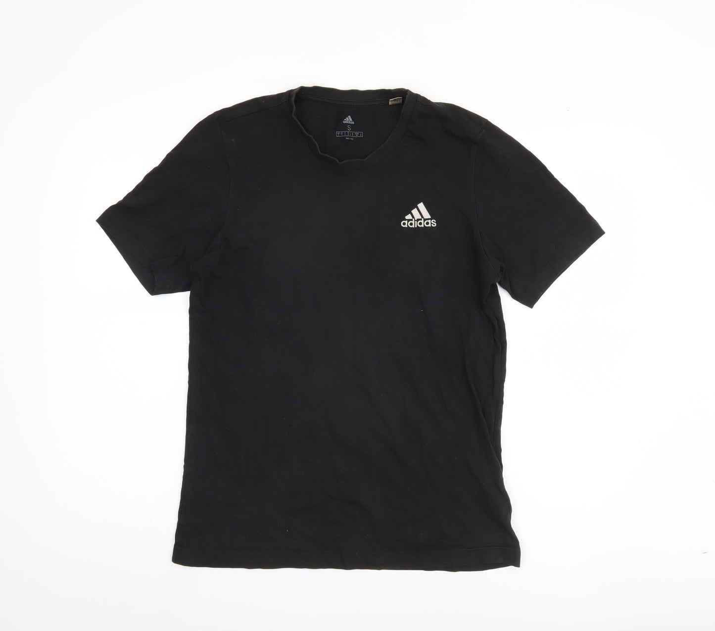 Adidas Men's Black Short Sleeve Cotton T-Shirt Size S