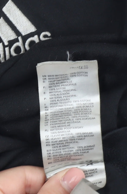 Adidas Men's Black Short Sleeve Cotton T-Shirt Size S