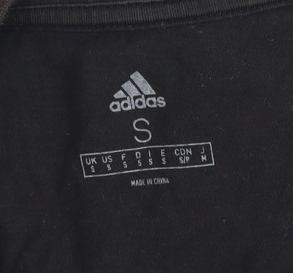 Adidas Men's Black Short Sleeve Cotton T-Shirt Size S