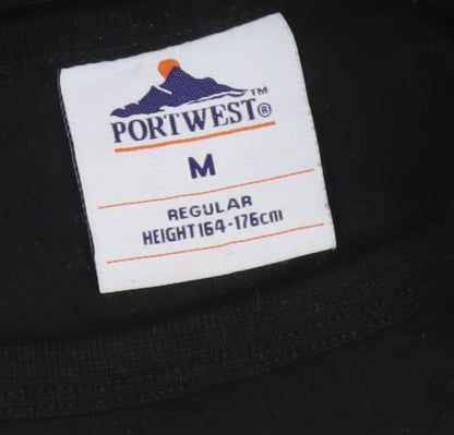Portwest Black Men's Pullover Long Sleeve M