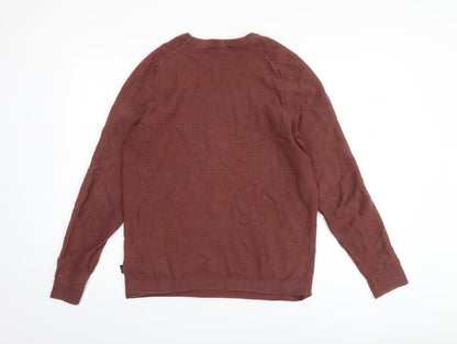 Jack & Jones Men’s Brown Cotton Pullover - Size S