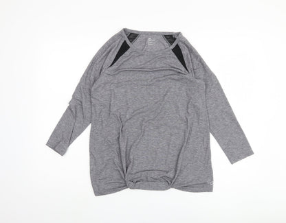 GapFit Women's Grey Maternity Long Sleeve T-Shirt, Size S