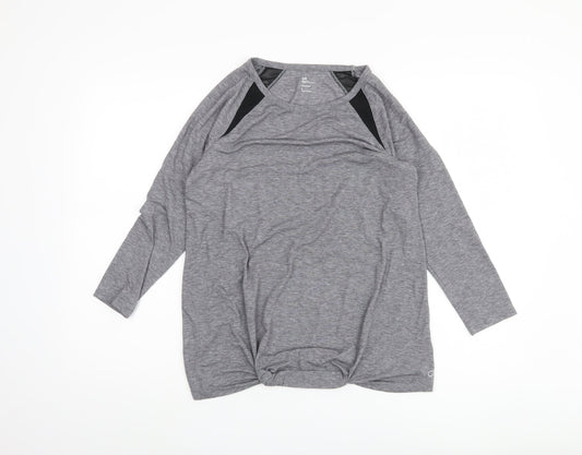 GapFit Women's Grey Maternity Long Sleeve T-Shirt, Size S