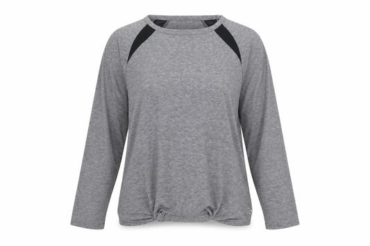 GapFit Women's Grey Maternity Long Sleeve T-Shirt, Size S