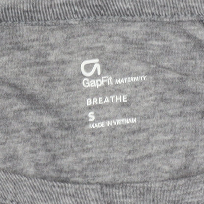 GapFit Women's Grey Maternity Long Sleeve T-Shirt, Size S
