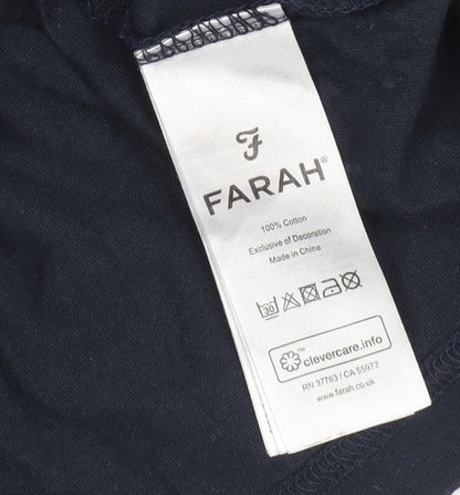 Mens UK Size XL Farah Blue  T-Shirt