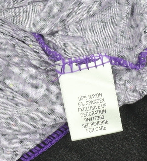 SimplyVera Vera Wang Women's Purple Tunic XS