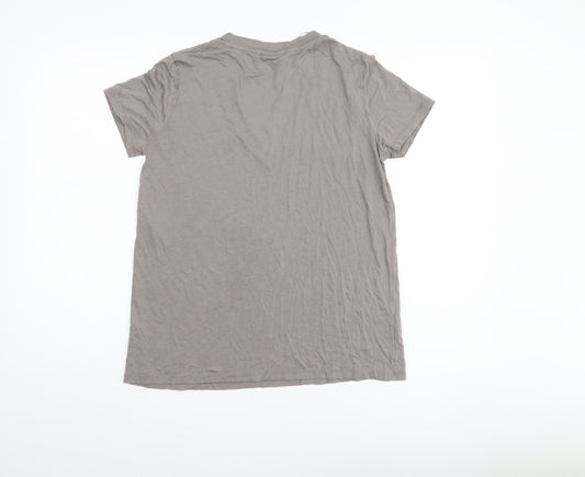 Womens UK Size 8 Zara Grey  T-Shirt