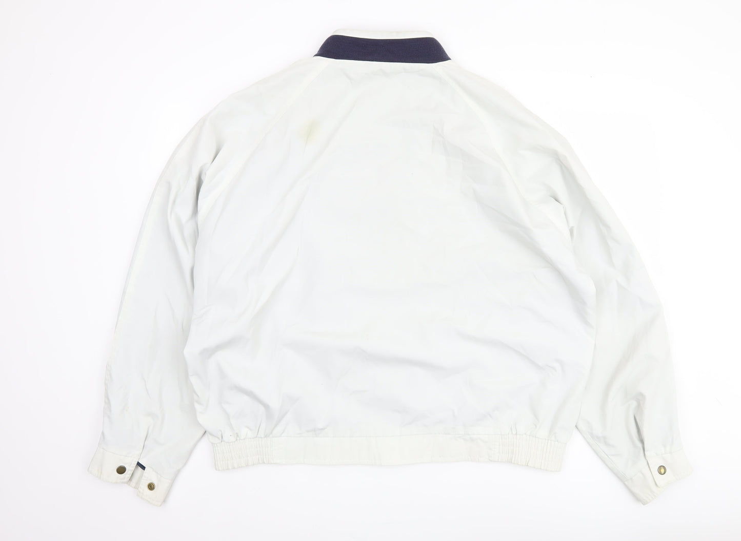 Mens UK Size XL Mens Casuals White Bomber Jacket