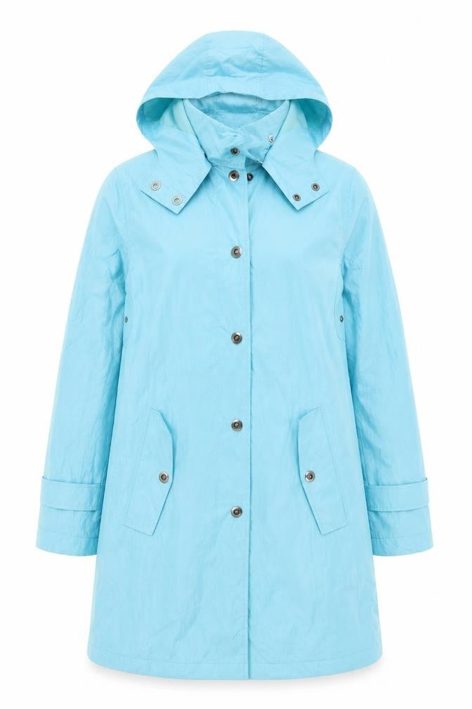 Womens UK Size S Four Seasons Blue Rain Coat
