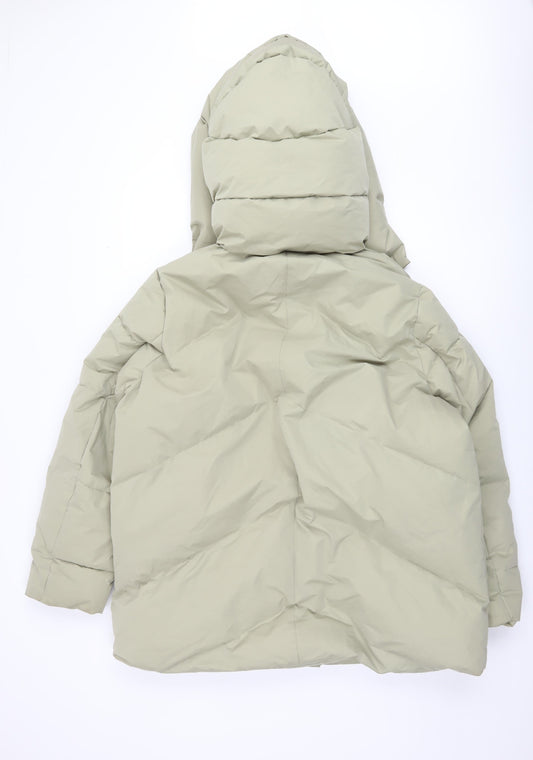 ASOS DESIGN Women's Beige Puffer Jacket Size 6